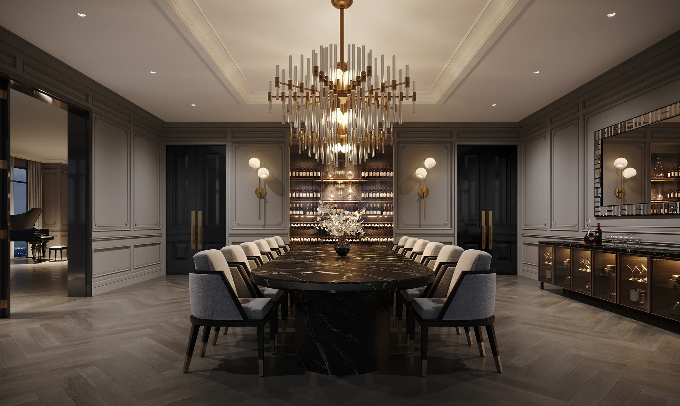 ex3 legacy collection EX3 Legacy Collection and Penthouses For Sale EX3 Legacy Collection penthouses dining room