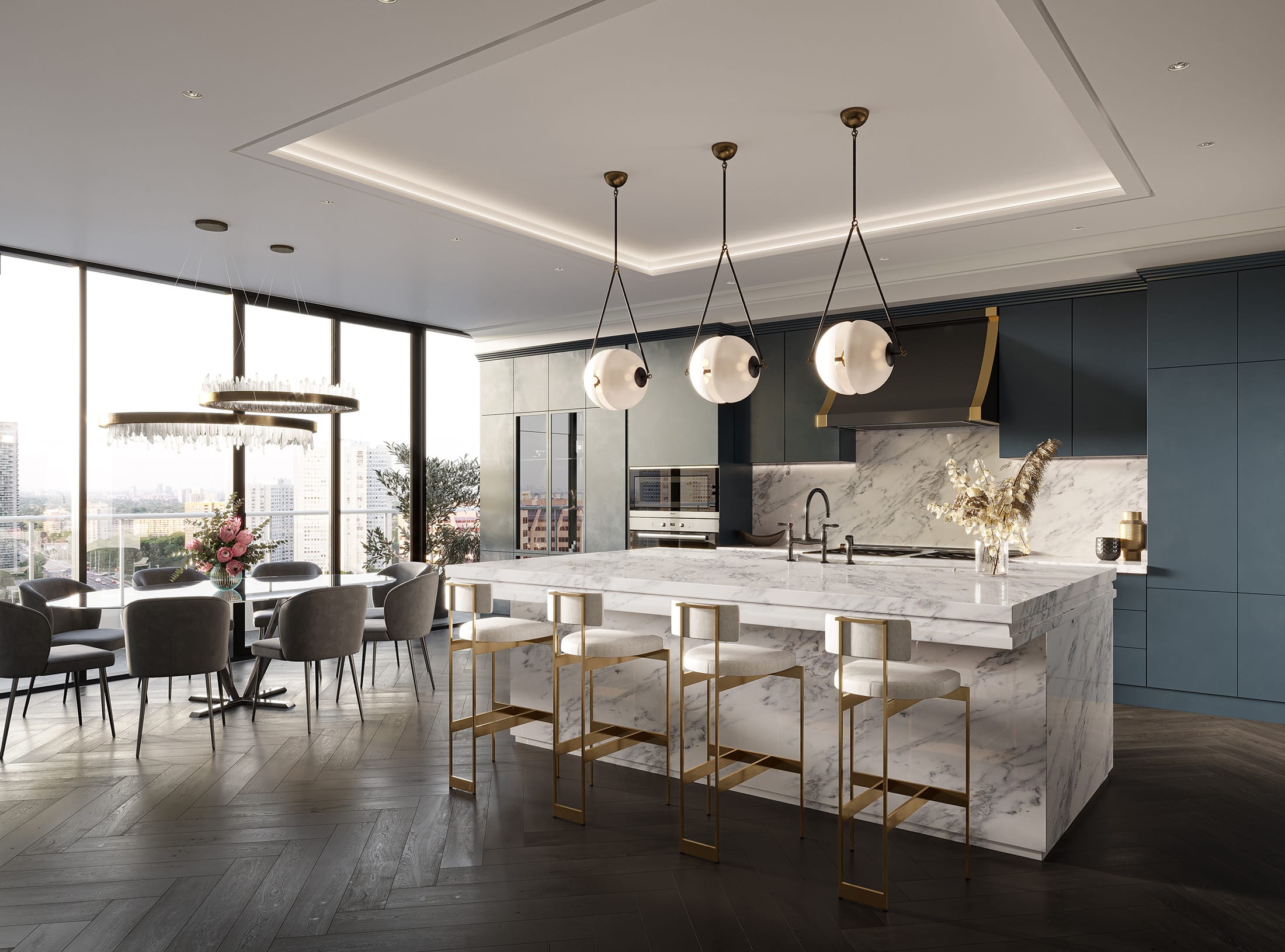 ex3 legacy collection EX3 Legacy Collection and Penthouses For Sale EX3 Legacy Collection penthouses kitchen